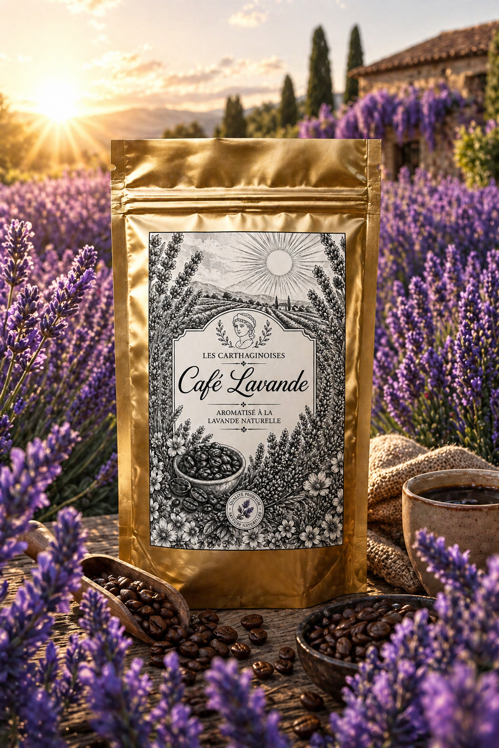 Café Lavande – 100g | Collection Bloom – Les Carthaginoises