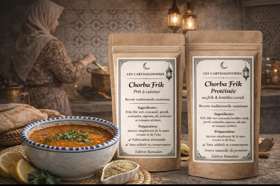 Duo Chorba Frik – Classique & Protéinée Les Carthaginoises | Édition Ramadan