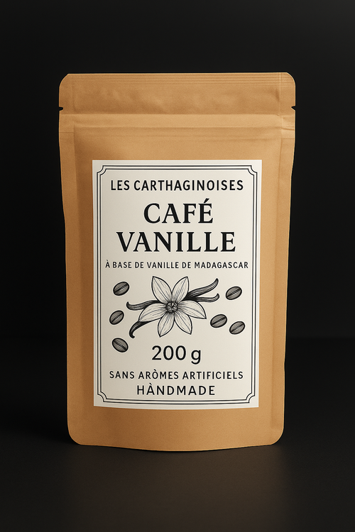 Café moulu vanille_ 100% arabica_Vanille de Madagascar